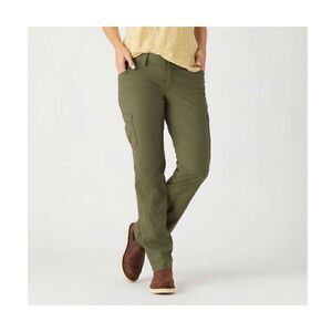 Duluth Women’s On The Fly Major Green Tall Length Mid Rise Straight Leg Pant